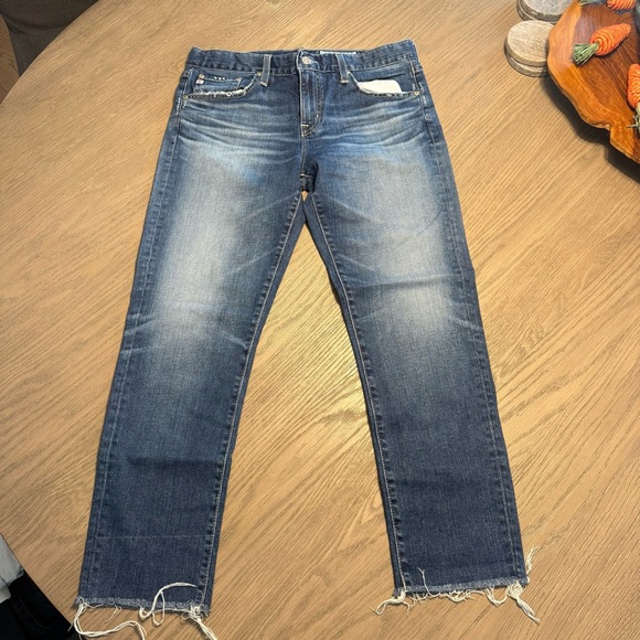 Ag Adriano Goldschmied Denim - Adriano Goldshmied The Ex-Boyfriend Slouchy Slim Medium Wash Jeans Sz 28R Relax